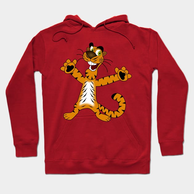 Funny Tiger Hoodie by holidaystore